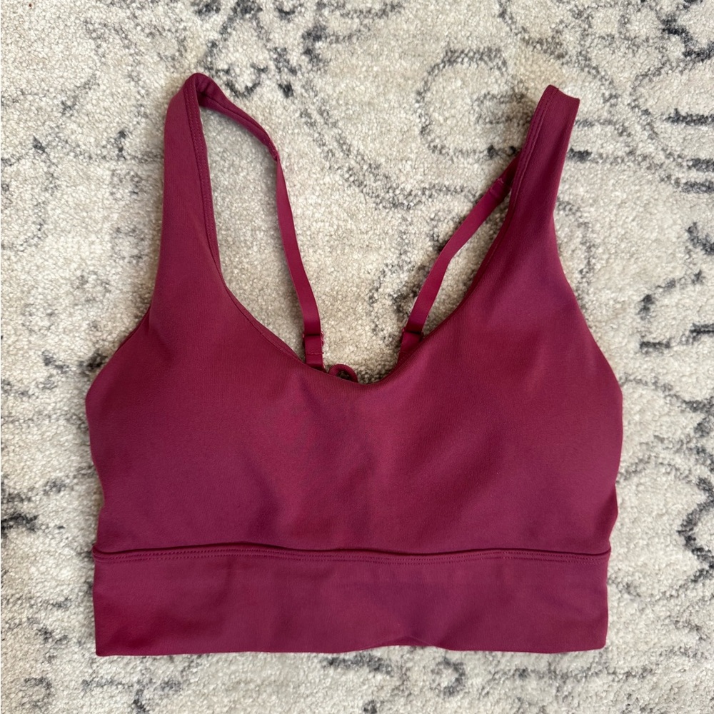 Fabletics Women's Burgundy Sports Bra